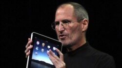 Apple chief Steve Jobs introduces the iPad in San Francisco, California, last year