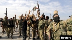 Turkey-backed Syrian rebel fighters