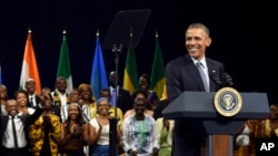 President Barack Obama speaks at the Young African Leaders Initiative Presidential Summit in Washington. (Aug. 3, 2015.) 