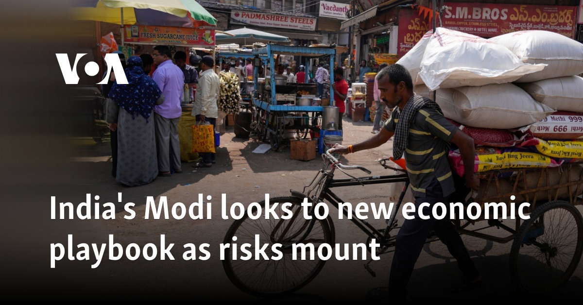 India's Modi looks to new economic playbook as risks mount