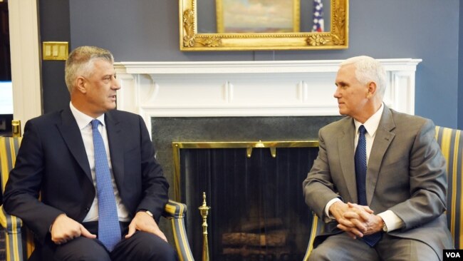 VP Pence and President Thaci