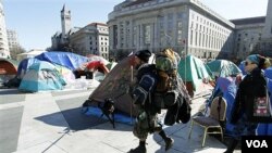 Pristalice pokreta su sedmicama boravile pod šatorima na trgu u centru Washingtona, nedaleko od Bijele kuće
