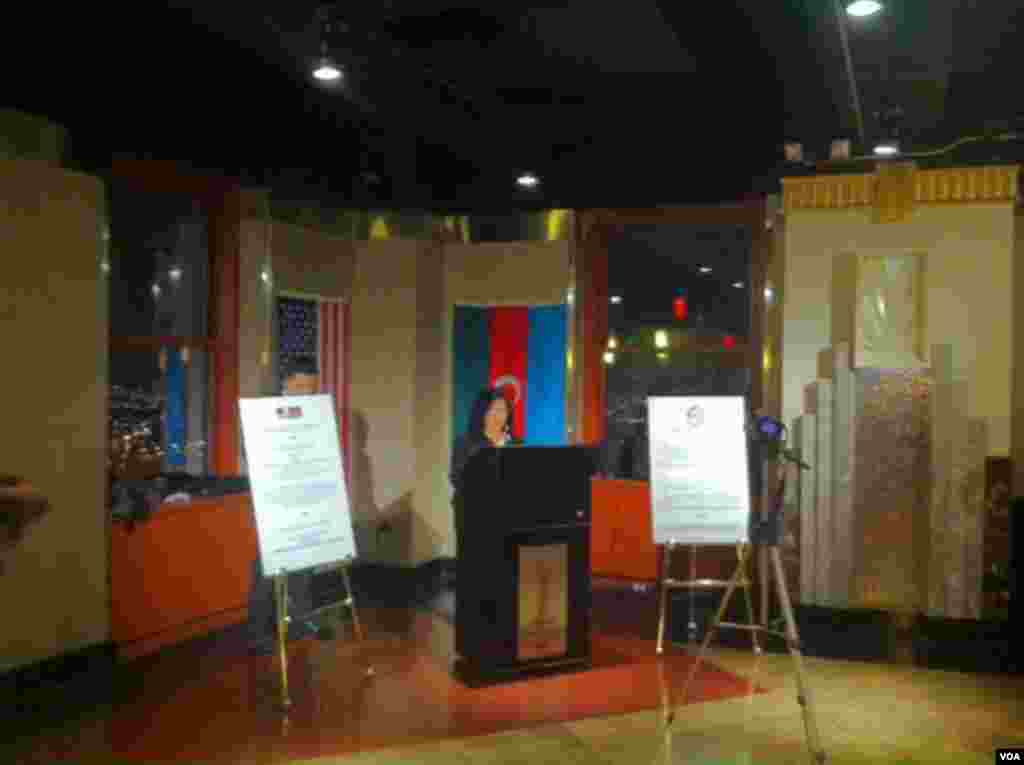 Azərbaycan Amerika Cəmiyyətinin prezidenti Tomris Azəri