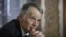 FILE - Crimean Tatar leader Mustafa Dzhemilev during an interview in Kyiv, March 15, 2014. 