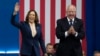 Calon presiden Partai Demokrat, Kamala Harris dan pasangannya, Gubernur Minnesota Tim Walz, tiba di sebuah rapat umum kampanye di Philadelphia, Selasa, 6 Agustus 2024.