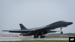 Pesawat pembom B-1B Lancer di Pangkalan Udara Andersen, Guam, 9 September 2017. (Foto:Dok) 