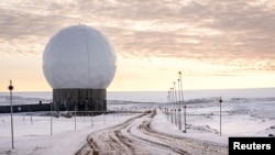 FILE - A view of Pituffik Space Base (formerly Thule Air Base), a U.S. base in Greenland, Oct. 4, 2023.