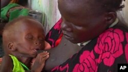 A malnourished child is fed by her mother in a Medecins Sans Frontieres hospital in Leer, South Sudan last year. Food insecurity is one reason why South Sudan is ranked the most fragile state in the world for two years in a row. 