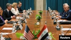 دیدار هیئت‌های آمریکایی و عراقی به سرپرستی آنتونی بلینکن و فواد حسین، وزیران امور خارجه دو کشور، در ریاض، پایتخت عربستان سعودی.