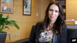 FILE - New Zealand Prime Minister Jacinda Ardern poses for a photo, Feb. 1, 2018, in Wellington, New Zealand. 