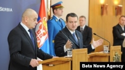 Premijer Srbije Ivica Dačić i predsedavajući Saveta ministara BiH Vjekoslav Bevanda u Palati Srbija u Beogradu.