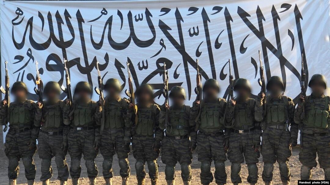 In Afghanistan, the Taliban released to the media this picture, which it said shows the suicide bombers who attacked the army base in Mazar-i-Sharif, April 21, 2017.