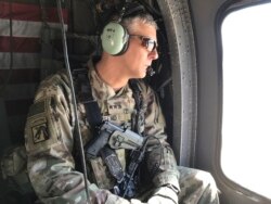 FILE - U.S. Army Lt. Gen. Stephen Townsend during a tour north of Baghdad, Iraq, Feb. 8, 2017.