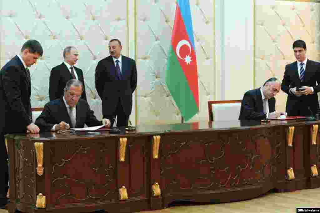 Ռուսաստանի նախագահ Վլադիմիր Պուտինի այցը Ադրբեջան, 2013թ. օգտոստոսի 13