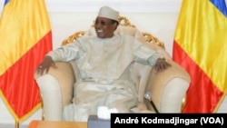 Idriss Déby Itno, président de la république du Tchad, le 21 août 2019. (VOA/André Kodmadjingar).