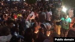 አብ እስራኤል ከተማ ቴልአቪቭ ንዝተቀትለ ኤርትራዊ ስደተኛ ናይ ሽምዓ ስነ-ስርዓት ዝኽሪ ተካሂዱ