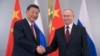 블라디미르 푸틴 러시아 대통령과 시진핑 중국 국가주석이 3일 카자흐스탄 수도 아스타나에서 회담을 가졌다. 