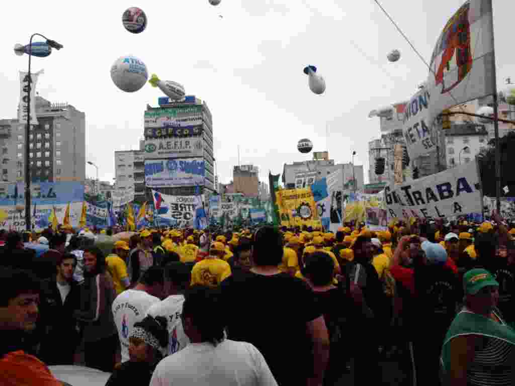 Celebración del Día del Trabajador en Buenos Aires, Argentina.