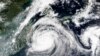 Badai Maysak di sebelah Barat Jepang, dengan angin berkecepatan 162 kilometer per jam, 1 September 2020. 