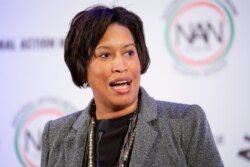 D.C. Mayor Muriel Bowser speaks at the annual Martin Luther King, Jr. Day Breakfast in Washington, Jan. 21, 2019.