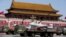中國為紀念二戰勝利70週年舉行的閱兵式上展示中國造無人機翼龍。（2015年9月3日） 