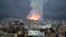 Smoke billows following an airstrike by the Saudi-led coalition targeting an arms depot in the Mount Noqum area on the eastern outskirts of Sana'a, Yemen, May 11, 2015. 