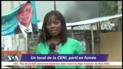 Incendie dans l’entrepôt de la CENI à Kinshasa