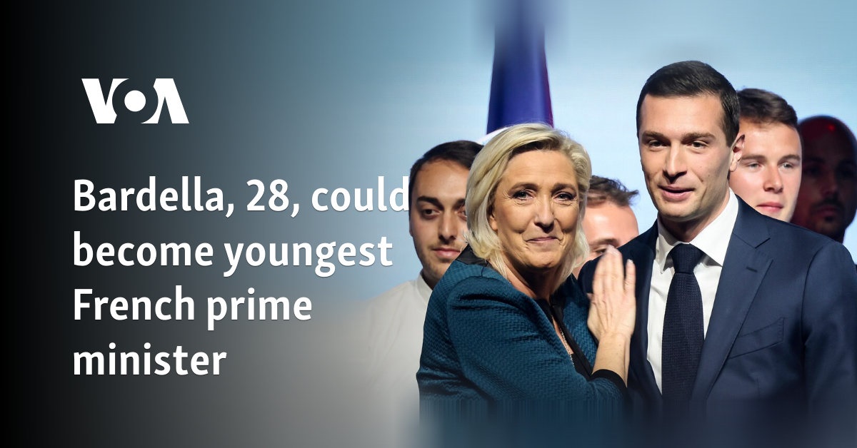 Bardella, 28, could become youngest French prime minister