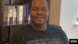 Dewa Mavhinga, pictured in Harare in December 2020, head of Human Rights Watch in southern Africa, fears Zimbabwe's tighter enforcement of COVID-19 lockdown regulations will be an excuse to crack down on government critics. (Columbus Mavhunga/VOA)