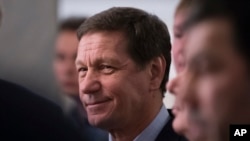 FILE - Russian Olympic Federation President Alexander Zhukov, pictured in February 2016, said at Saturday's All-Russian Olympic Day in Moscow that "we will continue to work to let our clean athletes participate in the Olympic Games."