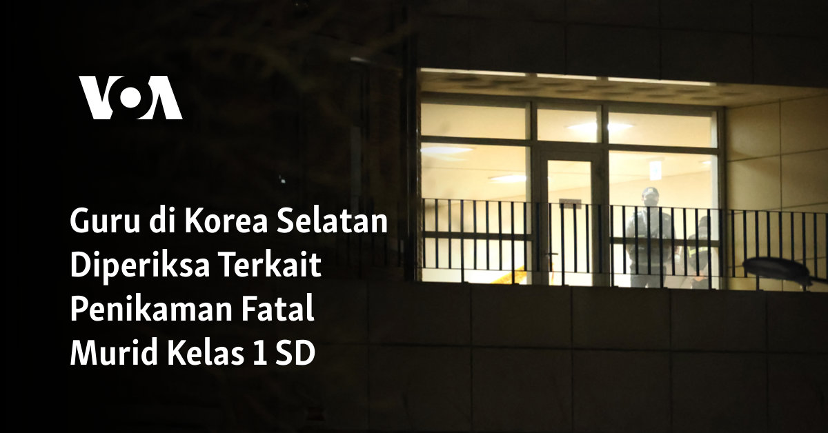 Guru di Korea Selatan Diperiksa Terkait Penikaman Fatal Murid Kelas 1 SD