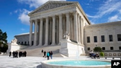 Gedung Mahkamah Agung AS di Washington DC (foto: dok).
