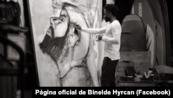 Binelde Hyrcan, artista plástico angolano