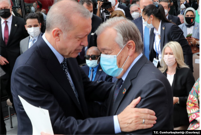 Cumhurbaşkanı Erdoğan ve BM Genel Sekreteri Guterres