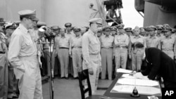 WWII JAPAN SURRENDER CEREMONY