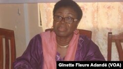 Vicentia Bocco, ex présidente de l'institut de la femme, à Cotonou, le 31 août 2021. (VOA/Ginette Fleure Adandé)