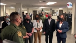 Kamala Harris visita un puesto de la patrulla fronteriza 