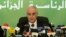 Algerian Interior Minister Tayeb Belaiz announces the results of the presidential election during a press conference in Algiers, April 18, 2014. 