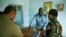 United Nation's military observers greet the Director of Police, Brig. Gen. William Chulo, in Renk, southern Sudan, 15 Sep 2010