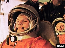 FILE - Soviet cosmonaut Yuri Gagarin