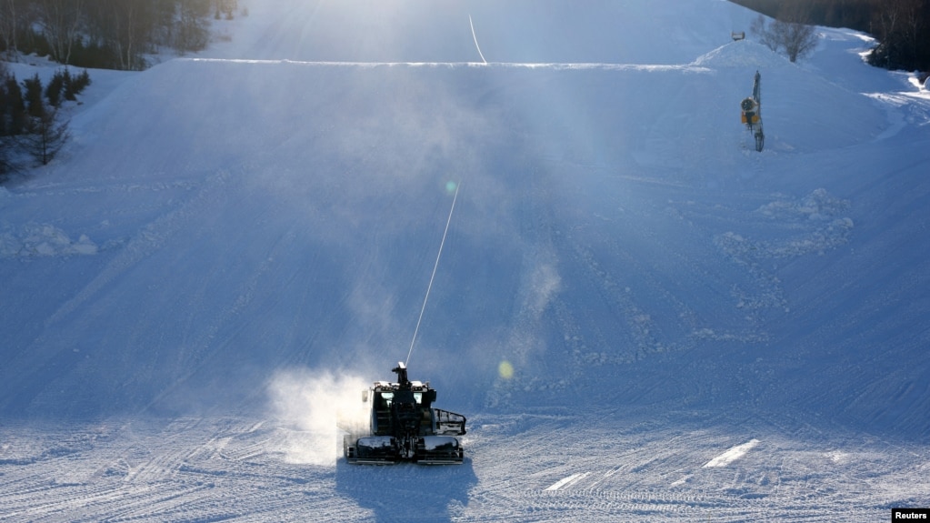 Genting Snow Park, a competition venue for Snowboarding and Freestyle Skiing during the Beijing 2022 Winter Olympics, is seen in Beijing, China January 15, 2022. (REUTERS/Pawel Kopczynski)