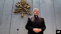 Kardinal George Pell, pejabat tertinggi Gereja Katolik Roma yang dituduh melakukan pelanggaran seksual di Australia. 