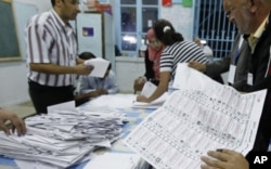 Dépouillement du scrutin à Tunis