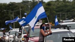 Des manifestants contre les violences au Nicaragua a Ticuantepe, le 15 juillet 2018.