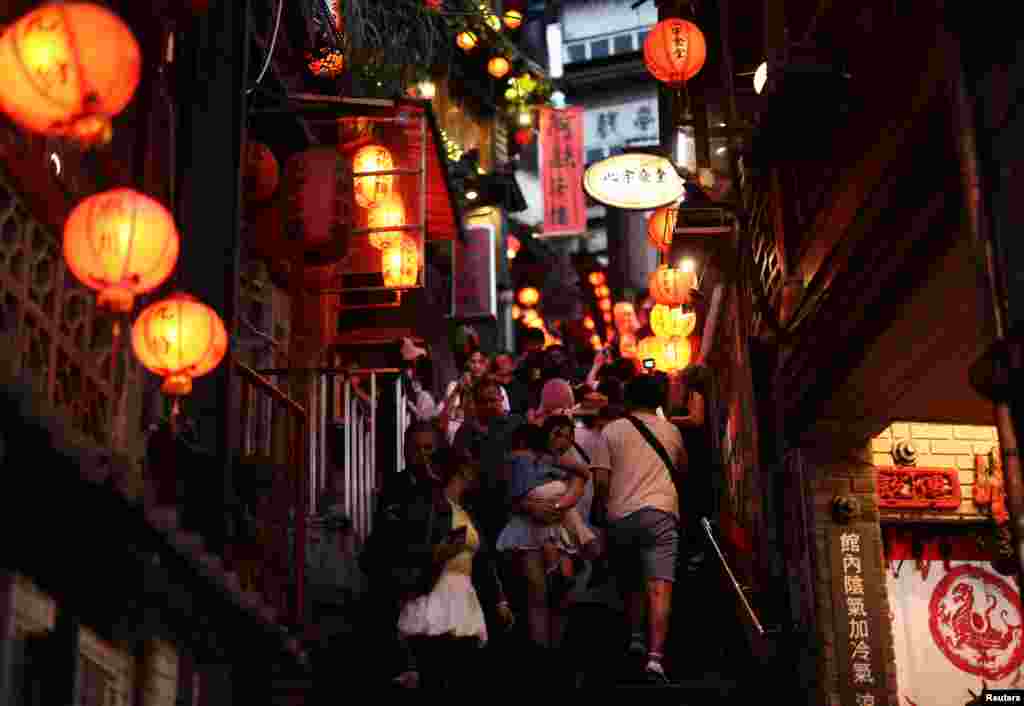 بازار قدیمی در شهر تایپی در تایوان