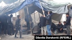 Bosnia and Herzegovina - Migrants at the Vucjak Reception Camp near Bihac. 10. October 2019.