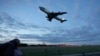 FILE - Air Force One, carrying U.S. President Joe Biden, takes off from RAF Mildenhall, near Bury St. Edmunds, England, on June 9, 2021. Mildenhall is one of the Royal Air Force bases where unidentified drones have been spotted, the U.S. Air Force said on Nov. 27, 2024.