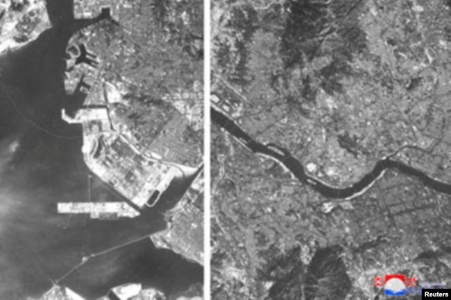 북한이 지난해 12월 정찰위섬 시험을 했다며 서울과 인천 일대의 위성사진을 공개했다.