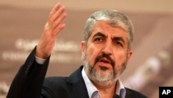 El líder de Hamas Khaled Mashaal es visto en esta foto de archivo del 28 de agosto de 2014.