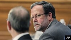 Bureau of Labor Statistics Commissioner Keith Hall testifies before the Joint Economic Committee on Capitol Hill in Washington, April 1, 2011